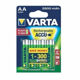 Varta Proffesional LR06 / AA Oppladbare batterier 2600 mAh